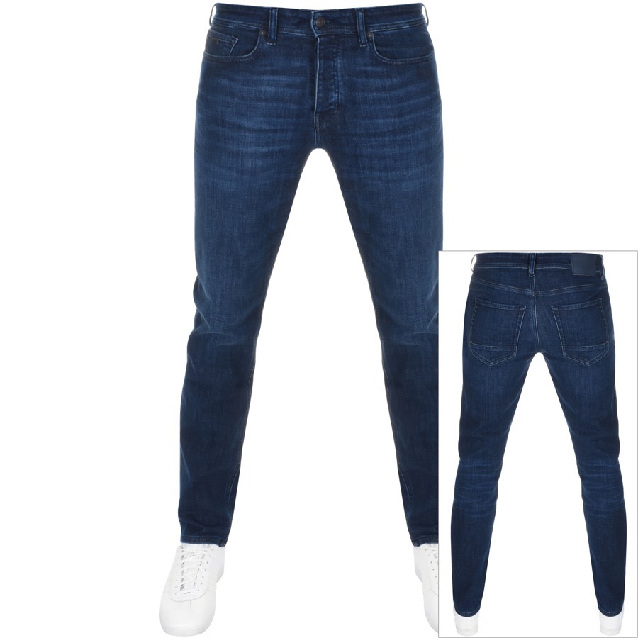 Alternative Image for ProductBOSS Taber Tapered Fit Jeans Navy1